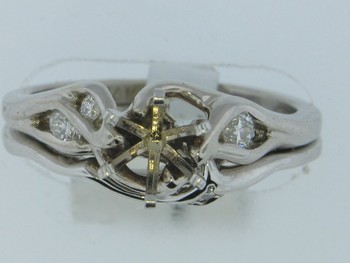photo number one of Diamond Bridal Set Mounting item 3