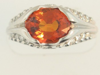 photo number one of Spassartite Custom Ring item 5